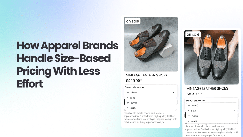 Apparel brands on Shopify calculator for custom pricing