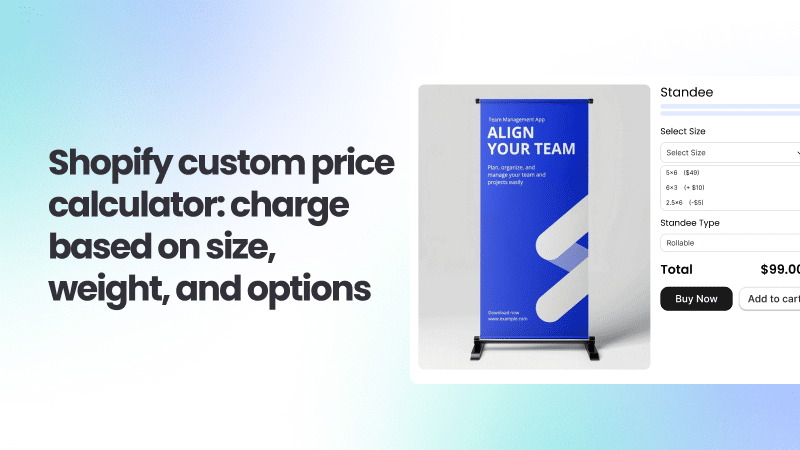 add custom pricing on Shopify without variant issues