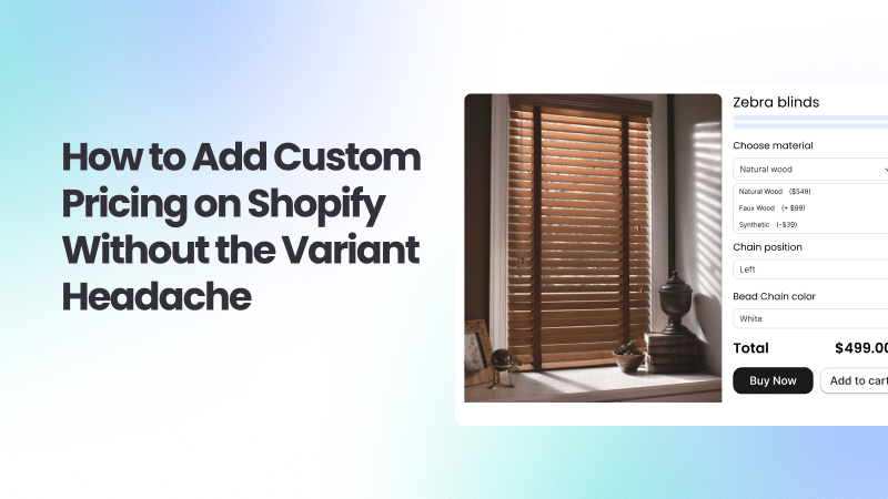 add custom pricing without the variant headaches