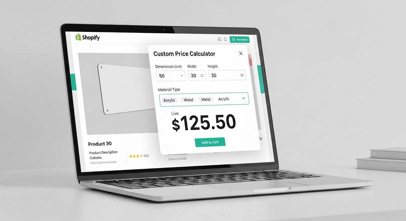 Add Price Calculator To Shopify | Apippa