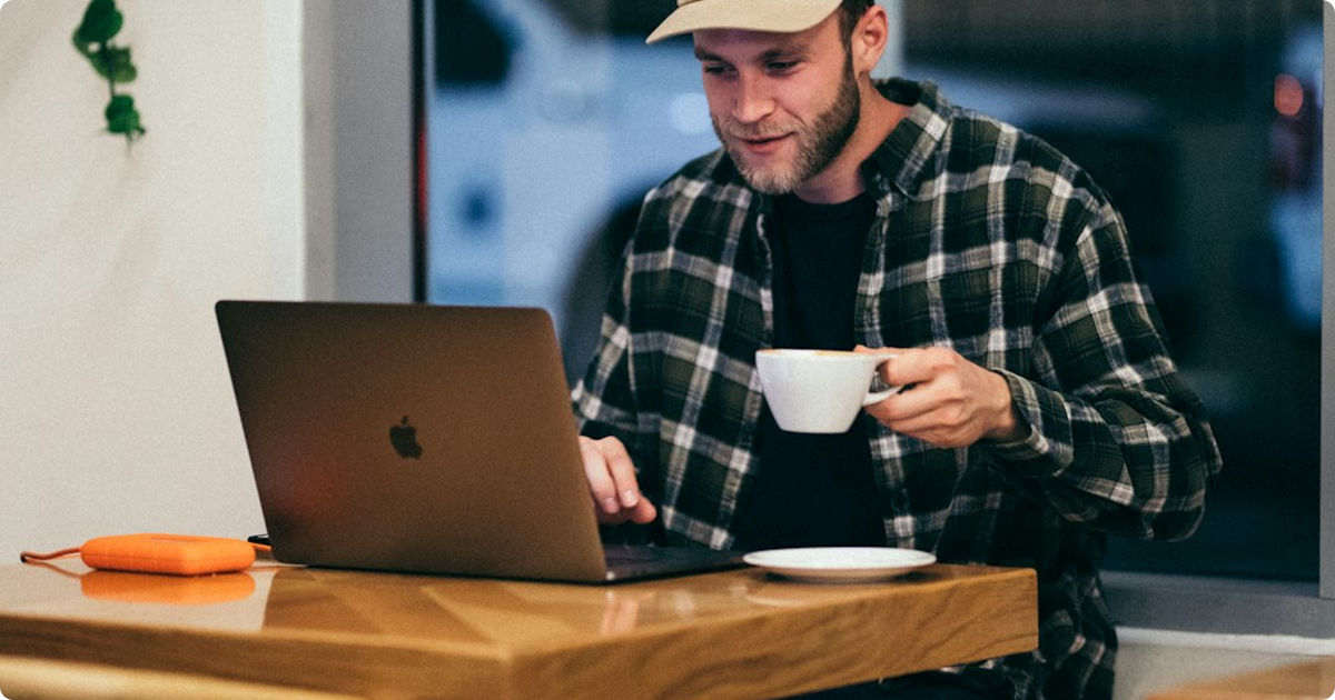 shop owner laptop